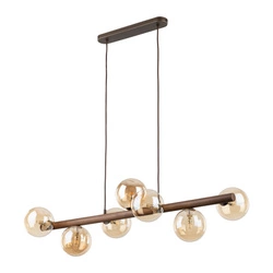 ESTERA WOOD ORZECH BURSZTYN LAMPA WISZĄCA 7XG9