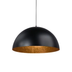 Lampa wisząca SFERA czarno - miedziana 35cm