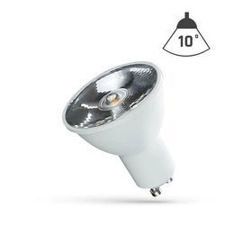 LED GU10 230V 6W SMD 10ST  WW Z SOCZEWKĄ SPECTRUM