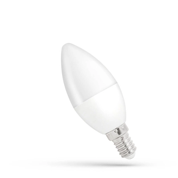 LED ŚWIECOWA E-14 230V 8W WW SPECTRUM