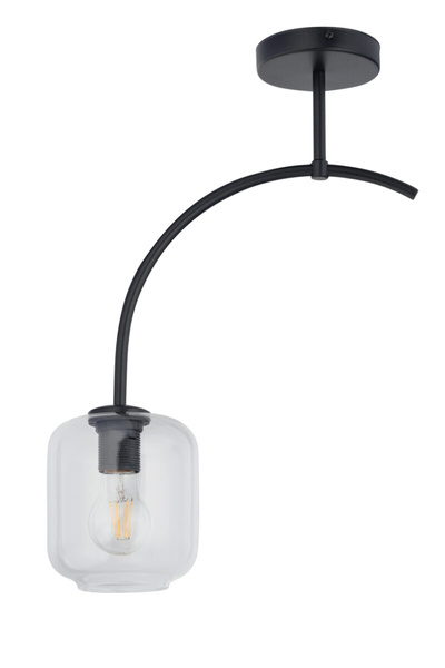 Klasyczna lampa wisząca do sypialni SHINE E27 60W wys. 52cm | transparent