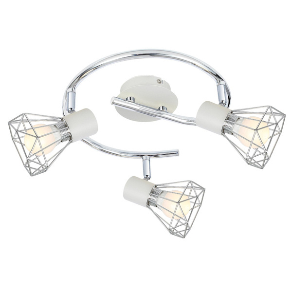 Lampa sufitowa VERVE spirala 98-61355 biały/chrom 3xE14