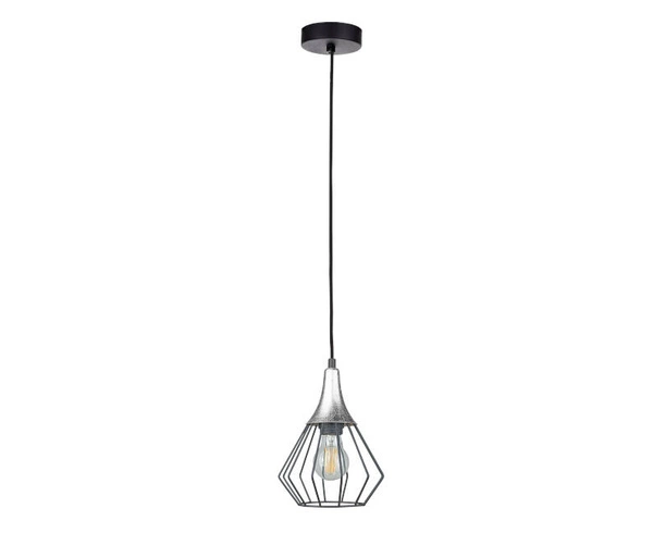 Lampa wisząca 1xE27 SELENE BLACK/SILVER