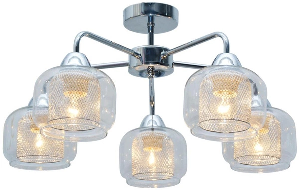 Lampa sufitowa RAY 35-67104 chromowa 5x40W E14