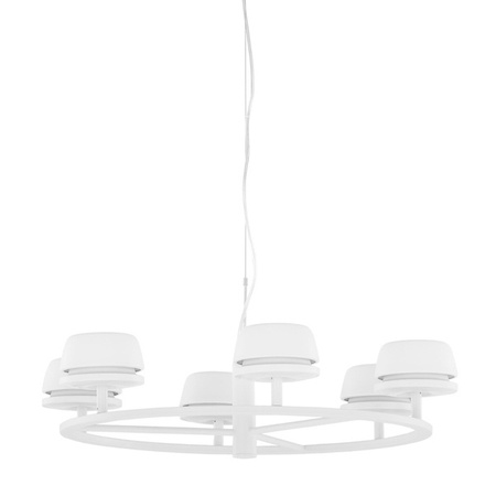 Lampa wisząca Miranda śr. 50cm 37,2W LED barwa ciepła 3000K | biały