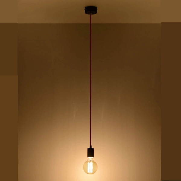Lampa Wisząca EDISON SL.0151 czarny/szary 1xE27