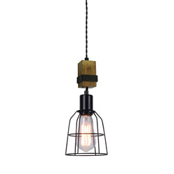 Lampa wisząca LOFT Ponte śr. 14cm E27 | czarny