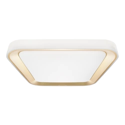 Plafon QUADRO GOLD, ML7933, biały/złoty, 66W LED