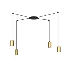 Lampa wisząca Emibig TRAKER 4 BL/GOLD 526/4