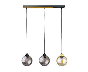 Lampa wisząca 3xE27 GRACJA LONG GOLD/BLACK II