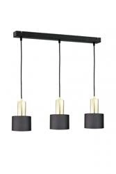 Lampa wisząca 3xE27 LUCE BLACK GOLD