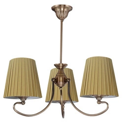 Lampa sufitowa MOZART 33-33970 patynowa miedź/ abażur miodowy 3x60W E27