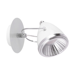 Lampa ścienna Oliver w zestawie 1xGU10 LED 5,5W Chrom Metal/Biały Metal