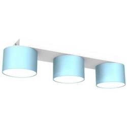 Lampa sufitowa listwa DIXIE BLUE 3x GX53 szer. 34cm | niebieski