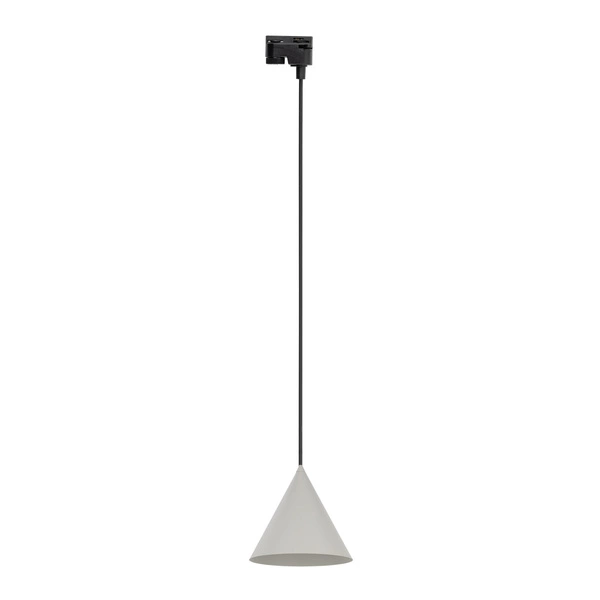 Lampa wisząca do szyny 1F TRACER CONO BEIGE E27 dług.158cm szer.19cm | Beżowy 10654