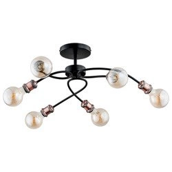 Lampa retro HELIX MIEDŹ 68cm