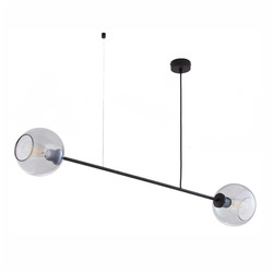 Nowoczesna lampa wisząca LIBRA E27 60W szer. 144cm | grafit