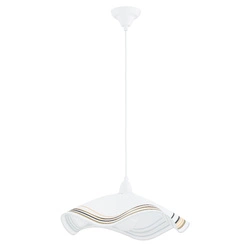 Lampa wisząca ALFA FLORES BIAŁA 1xE27 47cm | 61440