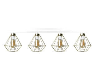 Lampa sufitowa 4xE27 FEBRIS WHITE/GOLD