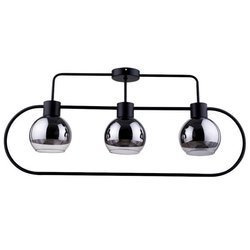 Lampa sufitowa plafon elipsa LINDA 3 PL czarny 31887