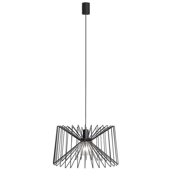 Druciana lampa wisząca w stylu Vertigo NESS BLACK 46cm 6768