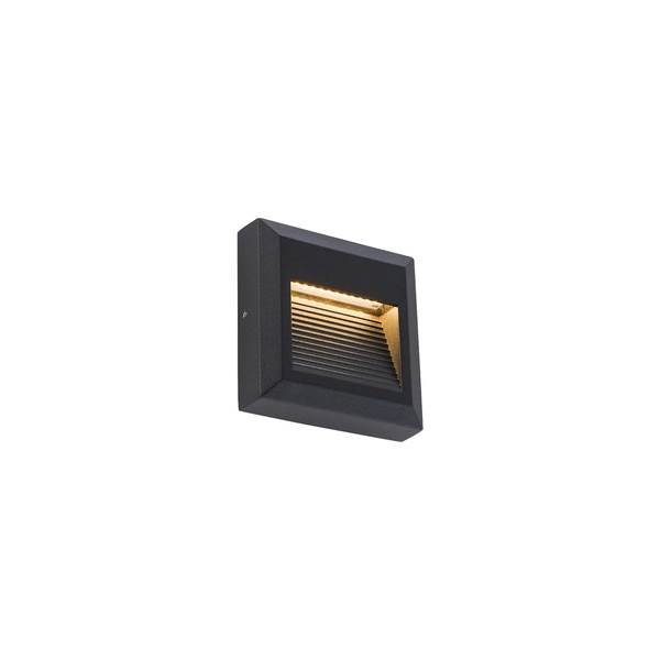 Lampa ścienna SIDEWALK SQUARE LED IP54 | czarny 8148