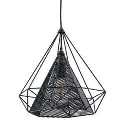 Lampa sufitowa NET BLACK czarna 36cm