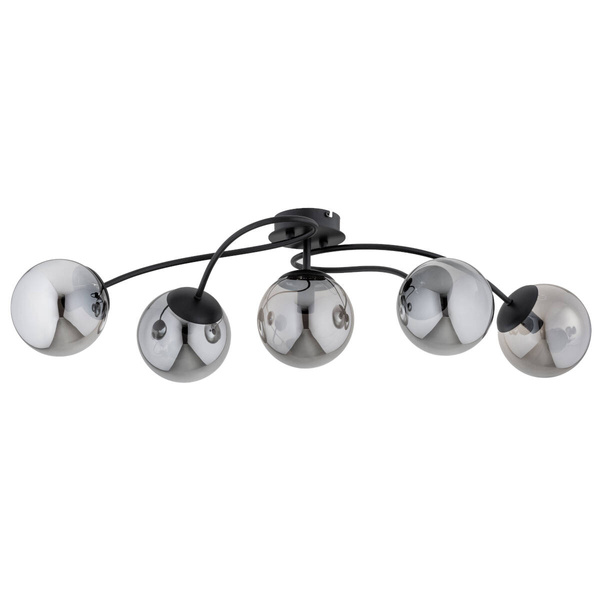 Lampa sufitowa GILIAN BLACK DŁ. 90cm 5xE14 | czarny