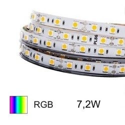 Profesjonalna taśma LED 5050 RGB 7W 12V | rolka 5m