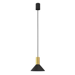 Lampa wisząca HERMANOS A szer. 18cm GU10 | czarny/mosiężny 8103