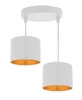 Lampa wisząca ATLANTA, biały/złoty, 2x40W E27