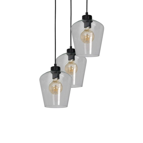 Nowoczesna lampa wisząca koło SANTIAGO CLEAR MLP6611