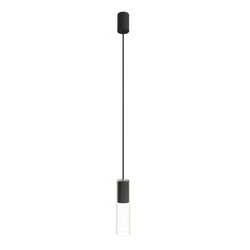 Lampa wisząca CYLINDER BLACK M wys. klosza 25cm GU10 | czarny 7865