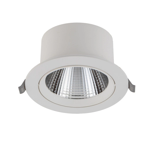 Lampa punktowa podtynkowa EGINA LED szer. 14cm 15W barwa ciepła 3000K | biały 10555