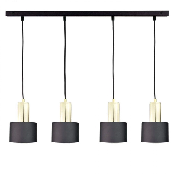 Lampa wisząca 4xE27 LUCE BLACK GOLD