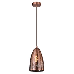 Lampa wisząca SFINKS stożek 31-43313 ażurowa miedziana 1x60W E27