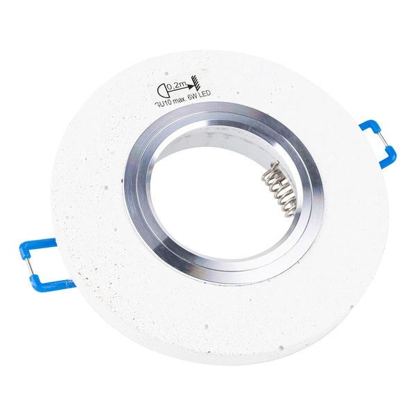 Okrągły Downlight Vitar 1xLED GU10 Max.6W Biały Beton 2011137