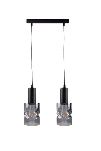 Lampa wisząca 2xE27 CROSS BLACK