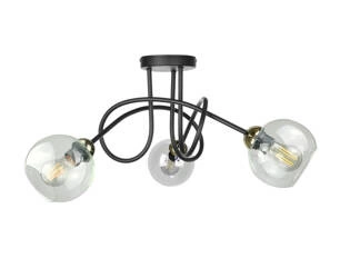 Lampa sufitowa 3xE27 EVIE BLACK/GOLD