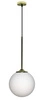 Lampa wisząca GLASGOW LEDEA 20 cm, 50101281, złoty/biały, 1x40W E27