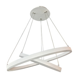 Lampa wisząca Jovita śr. 60/40cm 74W LED barwa ciepła 3000K | biały