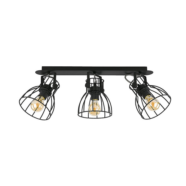 ALANO BLACK LAMPA SUFITOWA 3 PŁ LISTWA