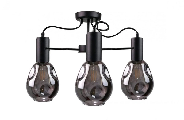 Lampa sufitowa 3xE27 KARI BLACK