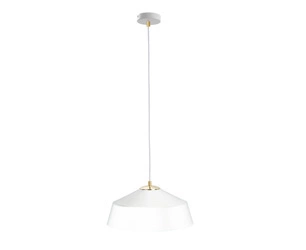 Lampa wisząca 1xE27 ATTO WHITE/GOLD