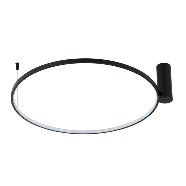 Lampa sufitowa RING L, czarna, 48W LED, barwa ciepła 3000K