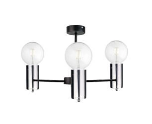 Lampa sufitowa 3xE27 ARDE BLACK/SILVER