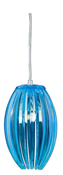 Lampa wisząca ABUKO MAŁA 31-55296 niebieska 1x60W E27