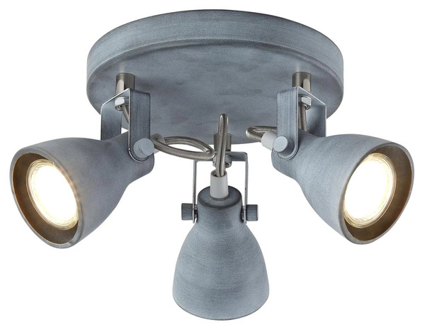 Lampa sufitowa ASH plafon 98-64325 3xGU10 szary mat