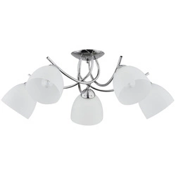 Lampa sufitowa do salonu MARISA 5x E27 wys. 25cm | chrom