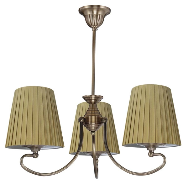 Lampa sufitowa MOZART 33-33970 patynowa miedź/ abażur miodowy 3x60W E27